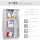 image 6 of HOMCOM Wall Mounted Medicine Cabinet First Aid Box Glass Door Lockable 3 Shelves | Silver