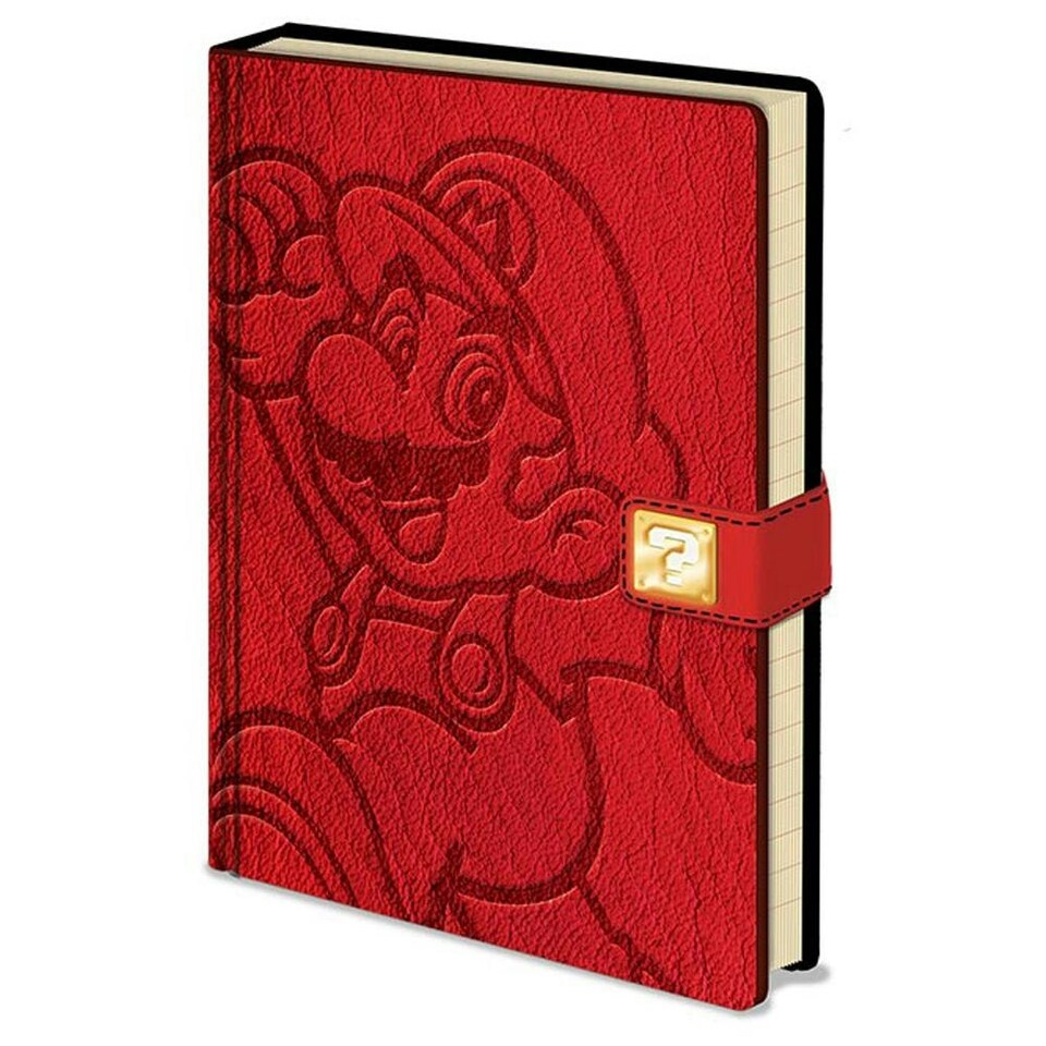 image 1 of Super Mario Premium Notebook - Red - One Size