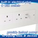 image 5 of Harbour Housewares Wooden Dressing Table with LED Lights - White White