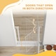 image 8 of PawHut Dog Gate Wide Stair Gate with Door Pressure Fit Pets Barrier for Doorway, Hallway