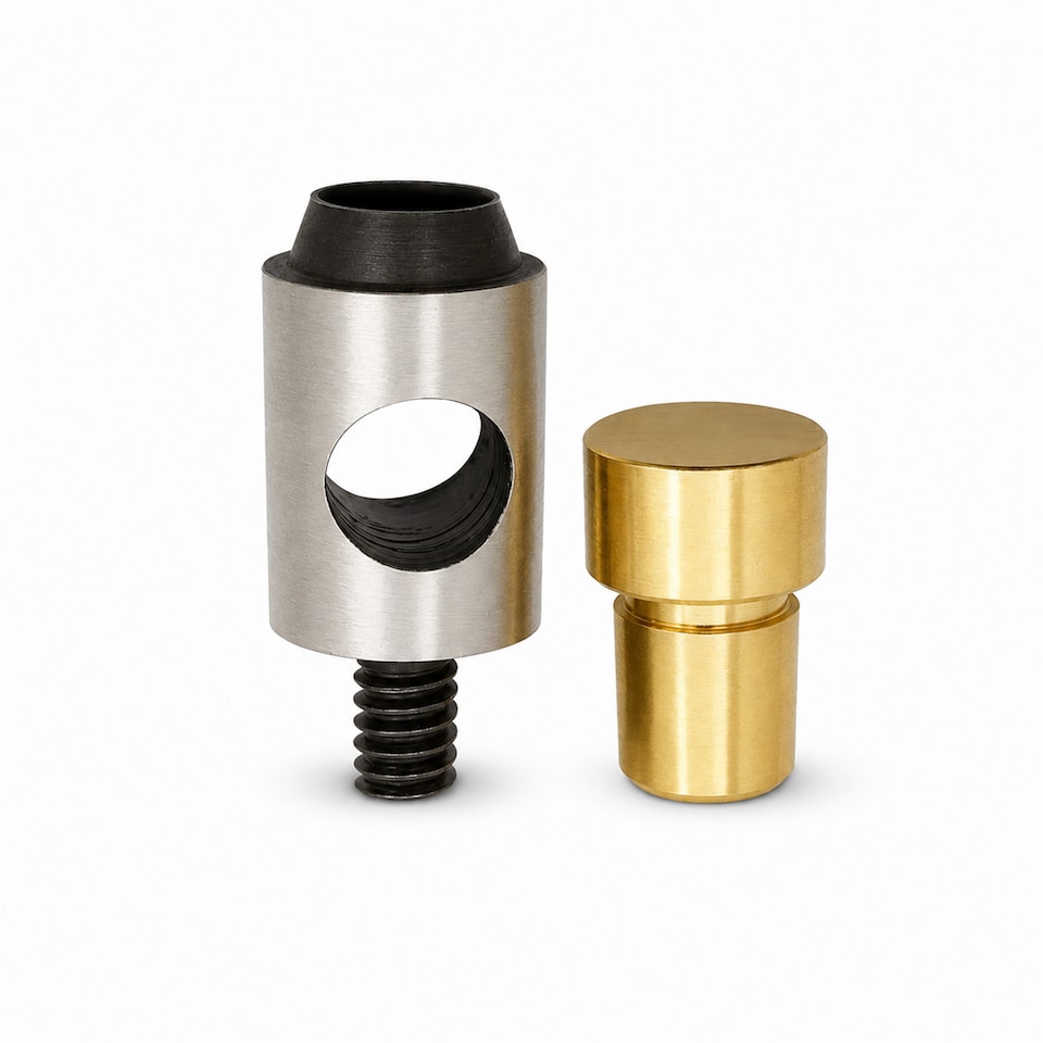 image 1 of 2mm Hole Cutting Die Gold Basefor Green Hand Press Machine for DIY Projects