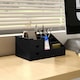 image 2 of HOMCOM Organiser Holder Multi-Function Storage Caddy Drawers Black Black