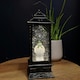 image 1 of 28cm Snowtime Dual Power LED Christmas Glitter Water Spinner Rustic Lantern The Snowman & The Snow dog™ Scene
