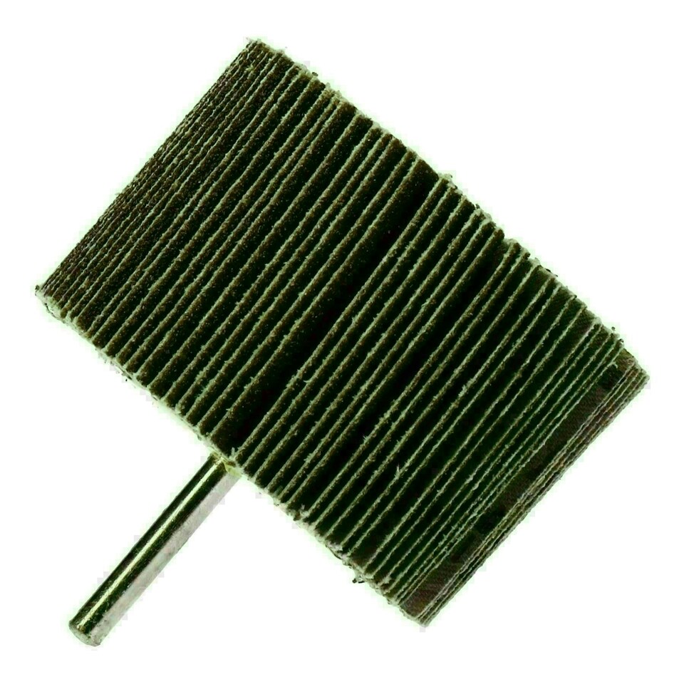 image 1 of 60 Grit Flap Wheel Disc Shaft Mounted Abrasive Sanding Drill 80mm X 50mm