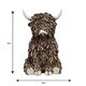 image 2 of Highland Cow Twig Sitting Ornament 25cm Brown