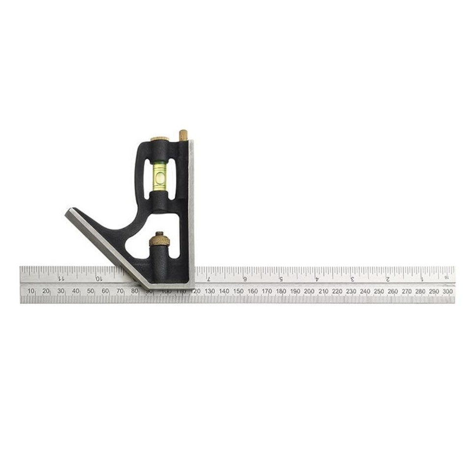 Fisher Fb1953me Combination Square 300mm (12in) - Multi Colour - 12in (300mm)