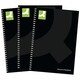 image 1 of Q-Connect Hardback Wirebound Book, A5, Black, Pack of 3