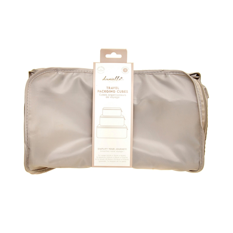 image 1 of Danielle Creations Grey Travel Packing Cubes Set Grey