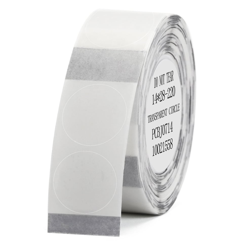 NIIMBOT - D Range - 14x28mm - Transparent Round - 220 Labels
