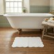 image 3 of Gracie Floral Jacquard Scalloped Bath Mat