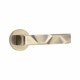 image 4 of Golden Grace 4 Pairs Modern Nova Design Premium Door Handles on Round Rose in Antique Brass Finish Bronze