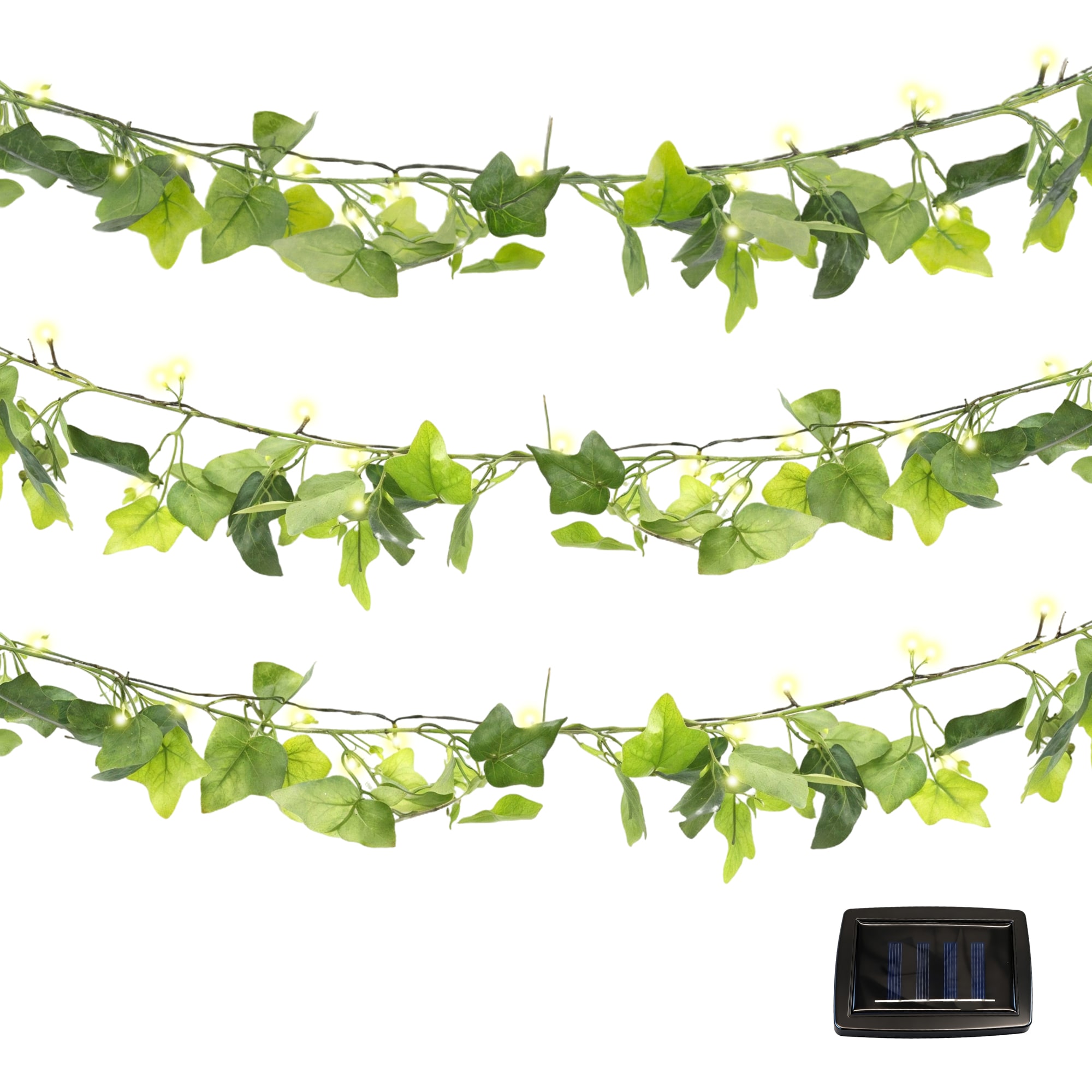 Gardenwize 2m Solar Ivy Outdoor Garland String Lights (20 LED