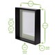 image 4 of Nicola Spring 8 x 10" Deep Photo Frames - Black/Ivory Mount - 3D Deep Box Picture Frame Display Case (27.5 x 22.5cm) x5