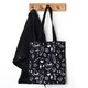 image 2 of Crystal Witch Print Polycotton Tote Shopping Bag