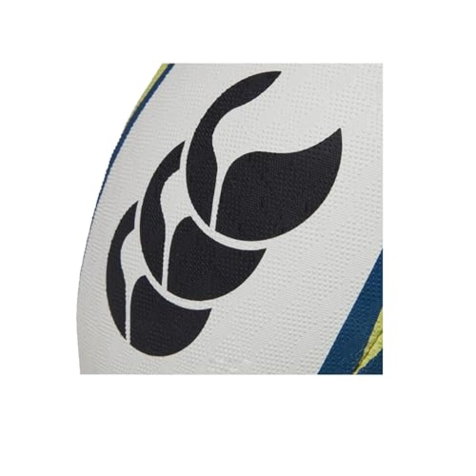 image 1 of Canterbury Mentre Rugby Ball (5) (White/Lime)