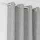 image 2 of Enhanced Living Knightsbridge Blackout, Thermal Grey Curtains with Eyelet Header (PAIR) - 66x72 inch (168x183cm) | Grey | Grey | 2