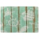 image 1 of Nautical Elements on Wood (Rug) Blue | Small: 60x110cm