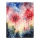 image 3 of 4th July Independence Day Fireworks USA Black Framed Wall Art Print A4