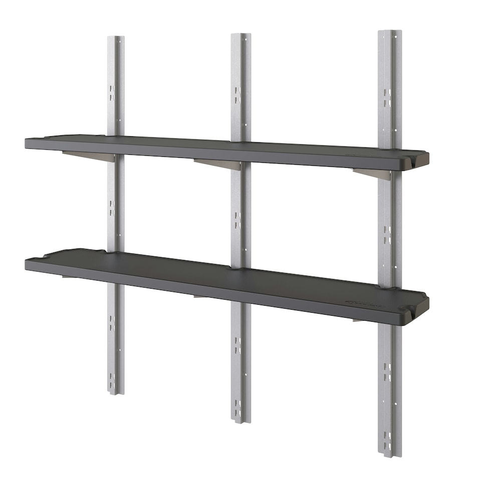 image 1 of Suncast Resin Shed Shelving Kit Black