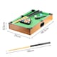 image 6 of The Magic Toy Shop Mini Pool Table Set Indoor Portable Billiard Game for Kids Family Fun