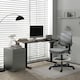 image 2 of Vinsetto Height Adjustable Electric Standing Desk with 4 Memory Preset Black