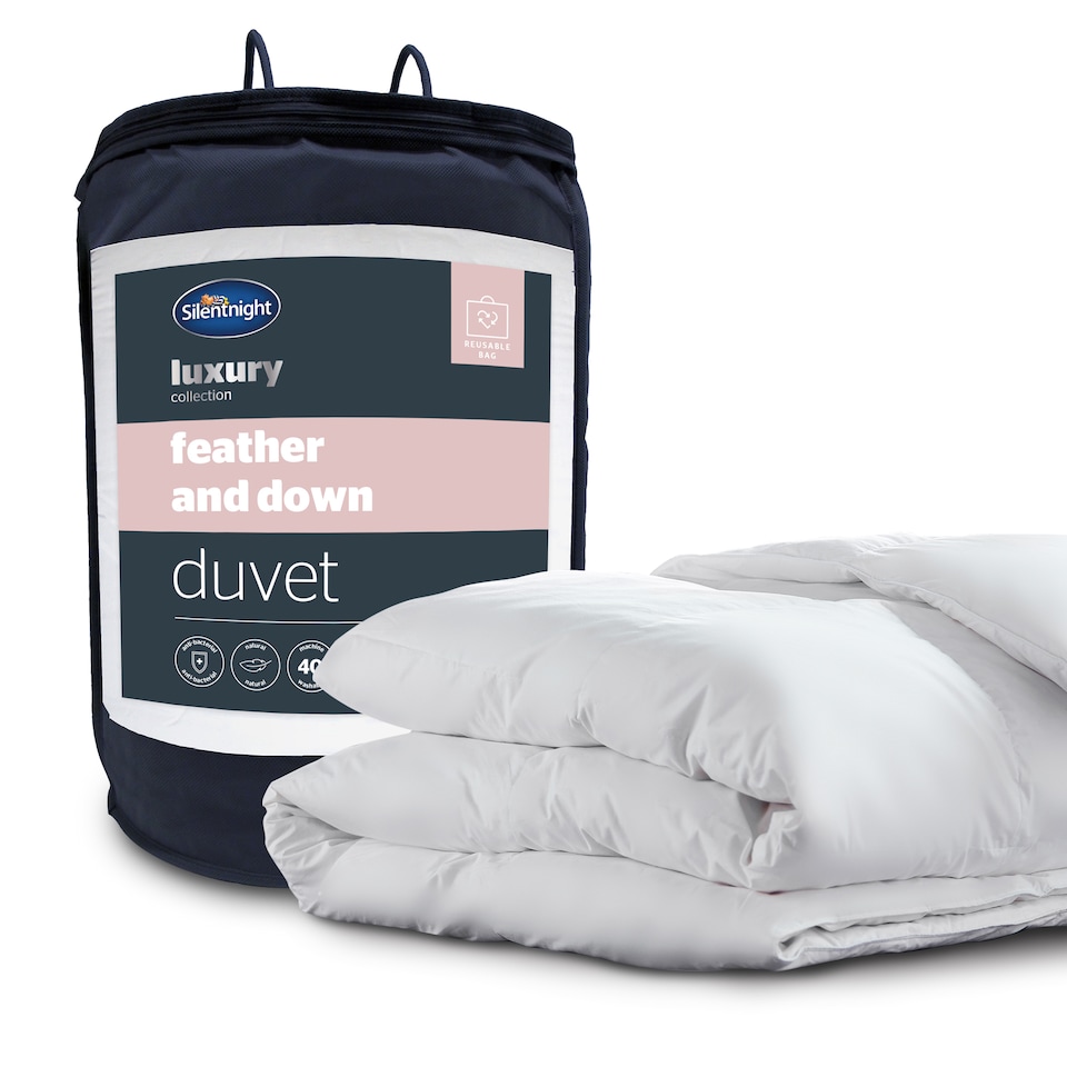 image 1 of Silentnight Feather and Down 13.5 tog Duvet | White | King