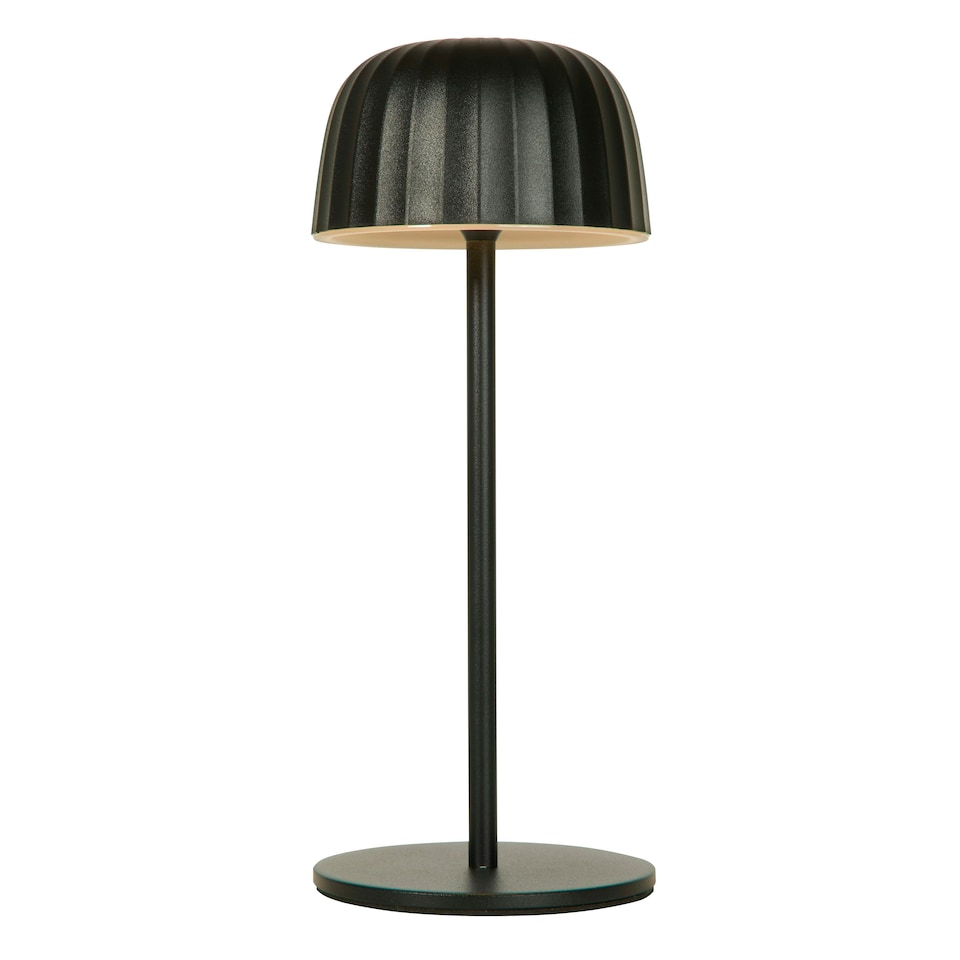 image 1 of Ella Outdoor Rechargeable Table Lamp - Grey Black