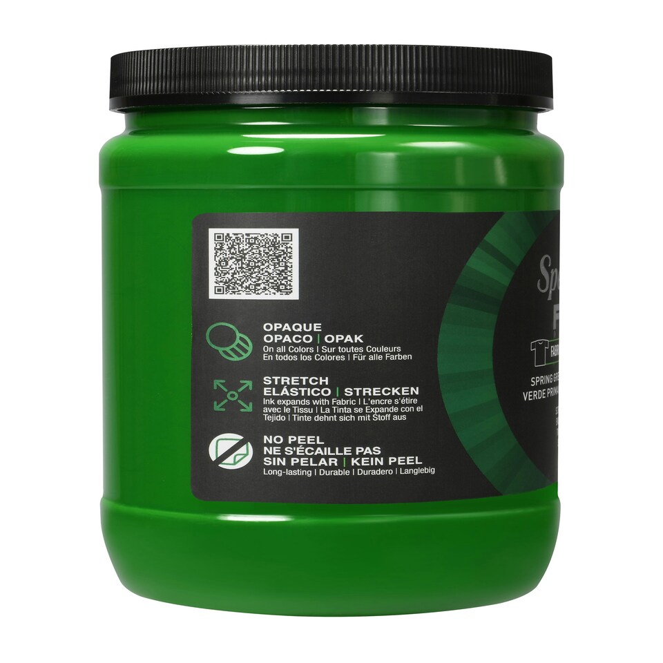 image 1 of Speedball Flex Screen Printing Fabric Ink, Spring Green, 32oz