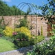 image 1 of York Scroll Large Rose Arch - Solid Steel - L305 x W1524 x H2032 mm - Powder Coated Black | Black | 1