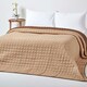 image 4 of Homescapes Cotton Quilted Reversible Bedspread Chocolate Mink Brown - 200 x 200 cm | Brown
