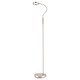 image 1 of Modern Nickel Task Floor Lamp with LED Halo Ring and CCT Memory Dimmer