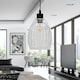 image 3 of Birch - Clear Fluted Glass Easy Fit Pendant Shade | Clear | Small | 1