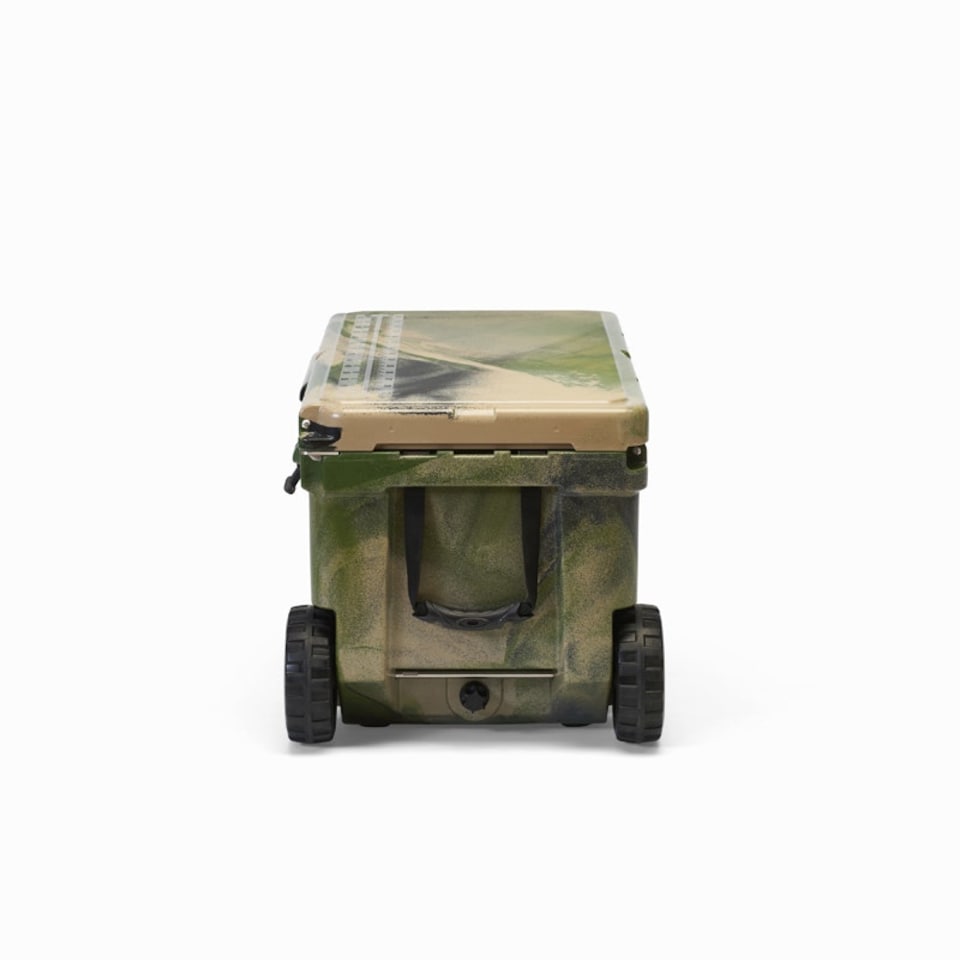 image 1 of Utoka Tow 70 Hard Cooler Cool Box - Rotomoulded LLDPE & Polyurethane foam - L44 x W85 x H45 cm - Camo Green