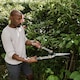 image 2 of Kent & Stowe SureCut Hedge Shears with SK5 Chrome-Coated Wavy Blades | Brown