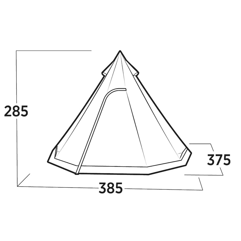 image 1 of Easy Camp Rands Tipi Pyramid Glamping Tent