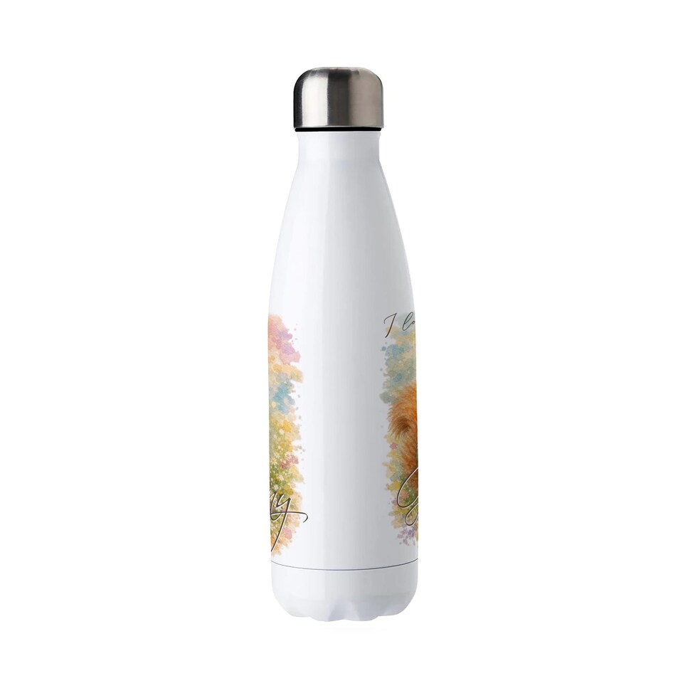 image 1 of Fuzzy Squirrel Reusable Metal Water Bottle - For Granny