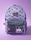 image 5 of Hello Kitty & Friends Kuromi Girls Purple Backpack | Zipper School Bag with Cartoon Character Print | Kids Rucksack for School & Travel | Hello Kitty Merch | Purple | Purple