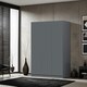 image 5 of FWStyle Stora 3 Door Wardrobe - Matt Dark Grey Grey