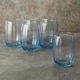 image 9 of Linka Coloured Glasses Sets Glassware Cup Tall Short Cocktail Tumblers | Multi | Light Blue 380ml + 500ml