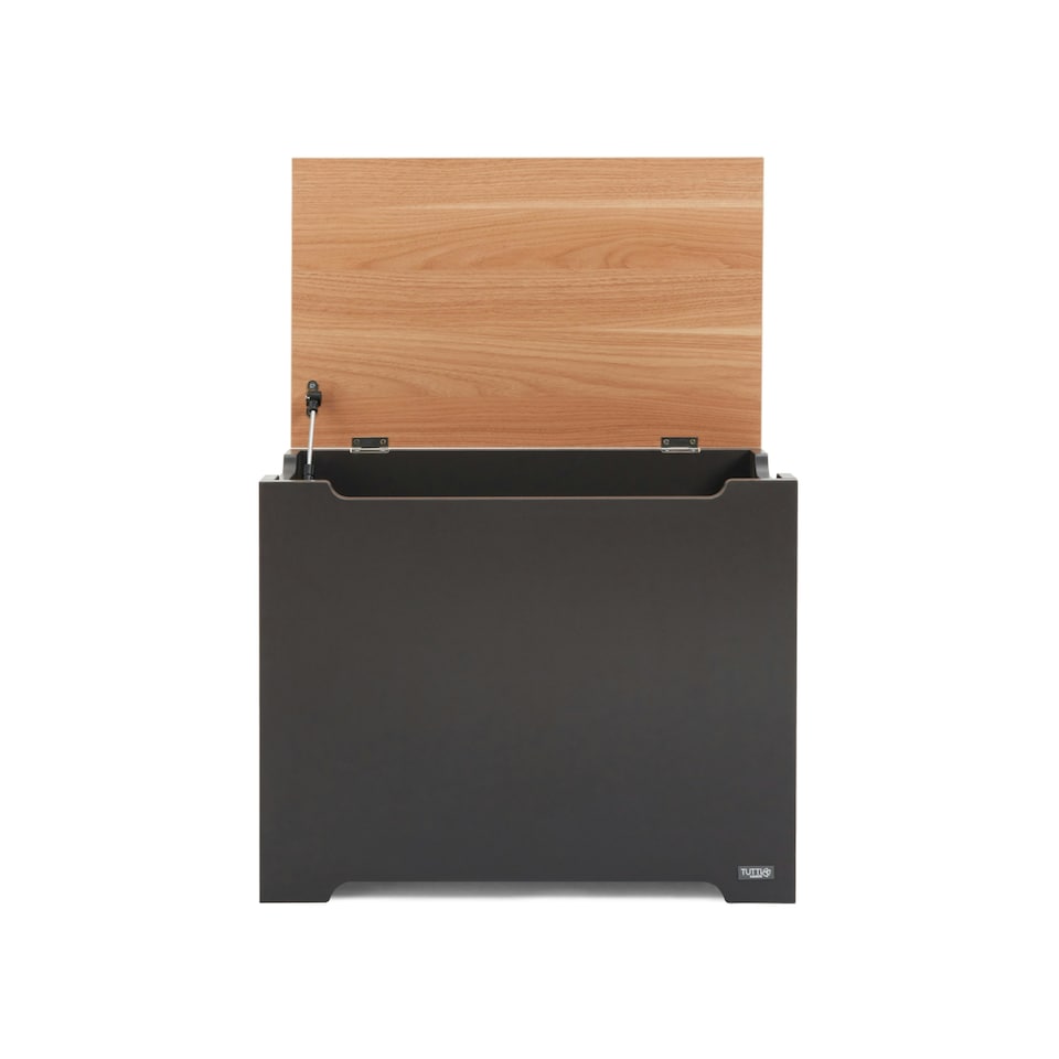 image 1 of Tutti Bambini Toy Box - Slate/Oak