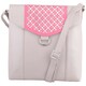 image 1 of Leather Magnetic Fastening Adjustable Strap Cross Body Shoulder Bag White | Ivory