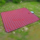 image 2 of Marco Paul Red Chequered Picnic Blanket 170cm Red