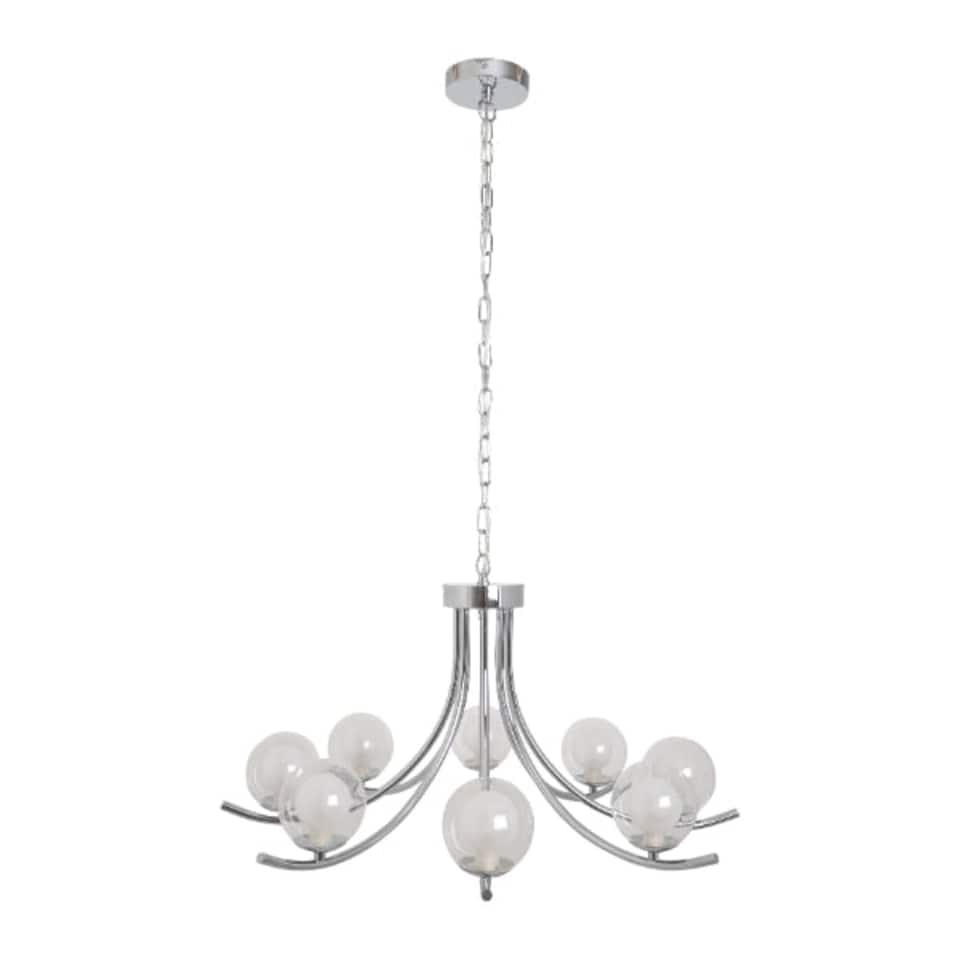 image 1 of Jimena 5 Light Polished Chrome Pendant Ceiling Light