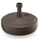 image 1 of Round Umbrella Rattan Parasol Base | Brown | 1
