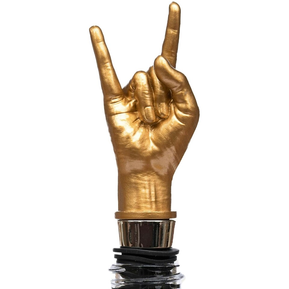 image 1 of Suck UK Luckies of London Rock On Bottle Stopper