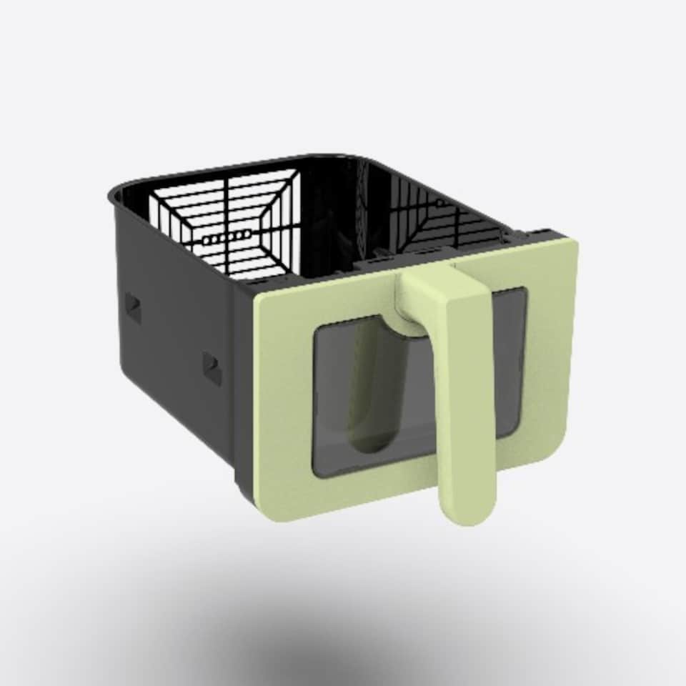 image 1 of EMtronics 10L Stack Dual Air Fryer - Sage Green