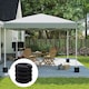 image 2 of Outsunny Set of 4 Canopy Tent Weight Sand Fillable Strong Plastic | Black