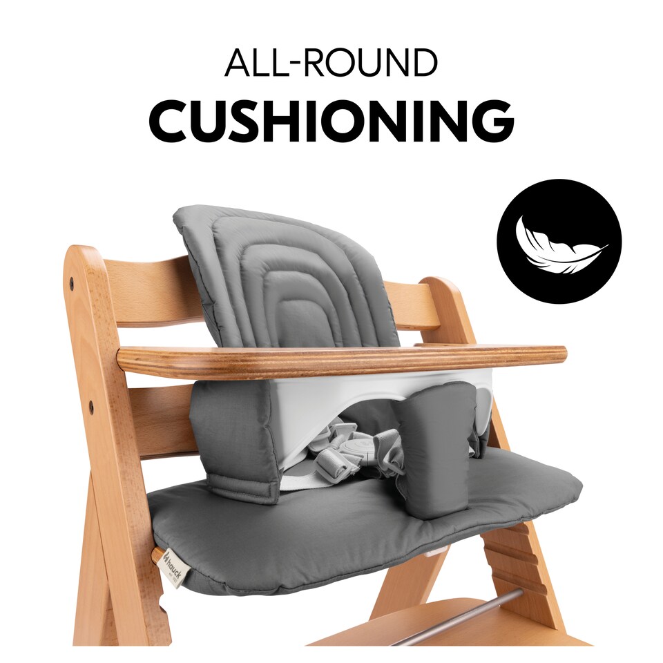 image 1 of hauck Highchair Baby Seat Pad - Dark Grey