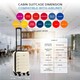 image 3 of 55x35x20cm Carry On Cabin Hard Shell Suitcase - 100+ Airlines Approved Including EasyJet (Paid), British Airways, Ryanair (Priority), TUI Cream | Cream / Black | Cabin Bag