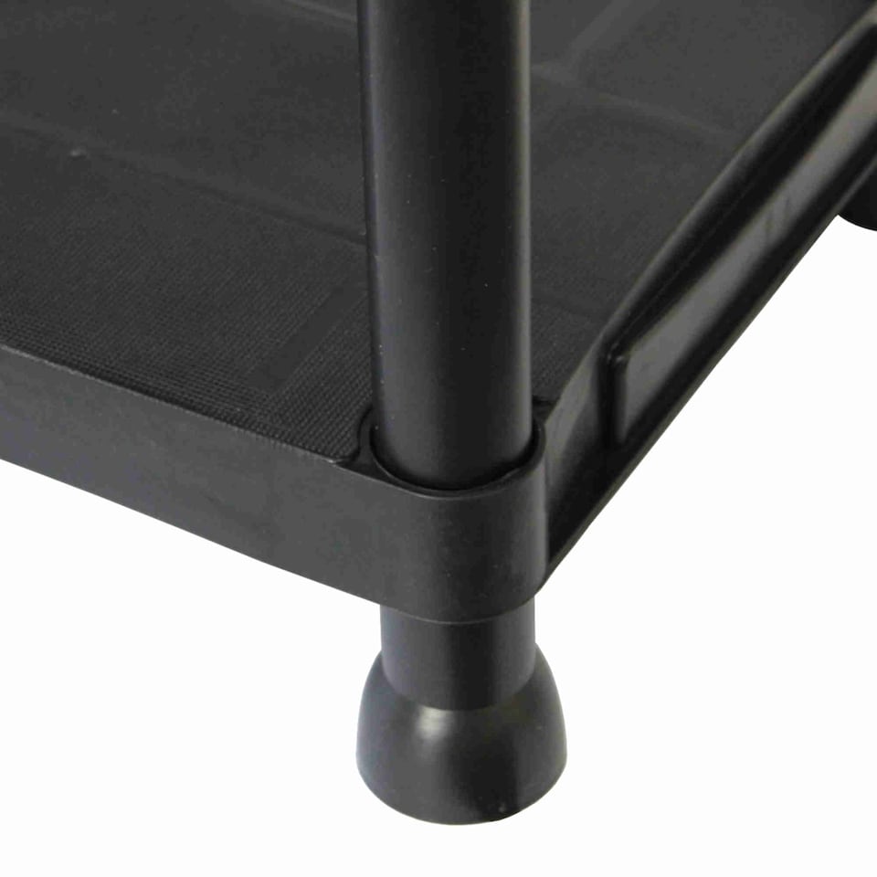 image 1 of 5 Tier Black Plastic Heavy Duty Shelving Racking Storage Unit